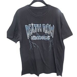 Death‎ Row Records Graphic T-Shirt Lightning Bolt Design Men's Size XL